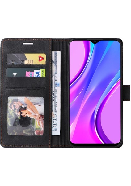 Xiaomi Redmi 9 Cüzdan Için Flip Case Basit Iş Deri Kılıf Flip (Yurt Dışından) indirimleri