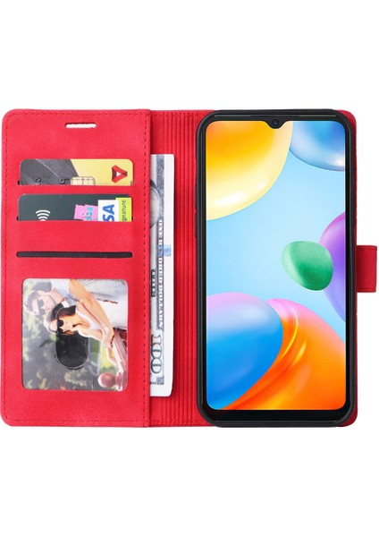 MY Boutique1 Xiaomi Redmi 10C Için Flip Case Kapak Cüzdan Darbeye Basit Kılıf (Yurt Dışından)