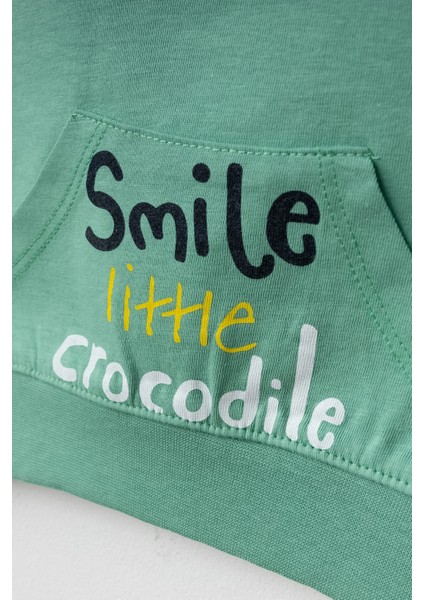 Smile Little Crocodile Baskılı Takım 15137