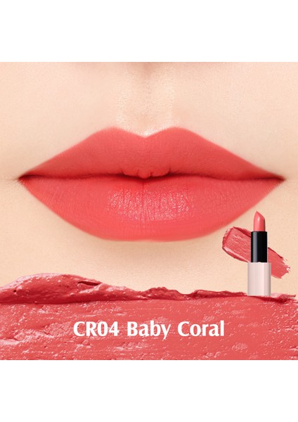 The Saem Kissholic Lipstick Intense - Yoğun Pigmentli  Parlak Kalıcı Ruj - CR04 Baby Coral