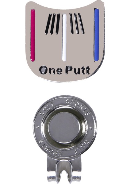 Manyetik Kapak Klipsi Çıkarılabilir Metal Golf Tek Vuruşlu Hedef Topu Işaretleyici Seti (Yurt Dışından)
