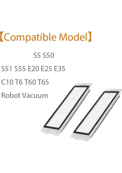 Filtreler Yedek Roborock S5 S5 Max S6 E20 E25 E35 C10 S50 Xiaomi Robot Vakumlar Için, 4'lü Paket (Yurt Dışından)