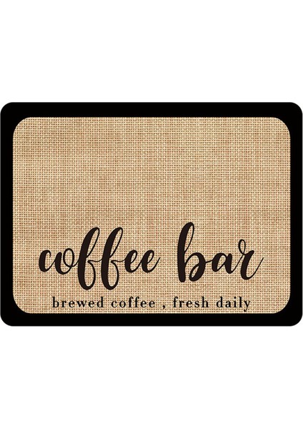 Kahve Mat Kahve Bar Mat - Gizle Leke Emici Kauçuk Destekli Hızlı Kuruyan Mat Kahve Makinesi Espresso Makinesinin Altına Sığdır (Yurt Dışından)