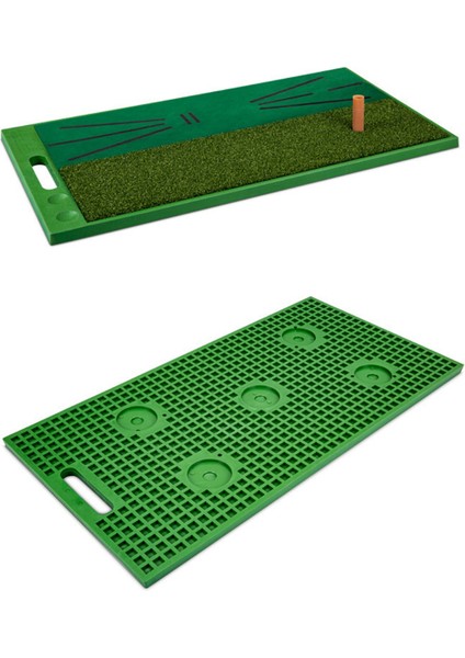 Golf Salıncak Mat Parça Kadife Yüzeyli Taşınabilir Lastik Pedi Golf Eğitim Paspasları Salıncak Algılama Vuruş B (Yurt Dışından) modelleri