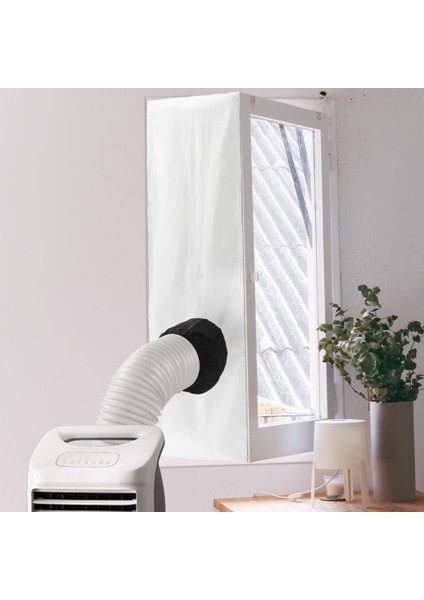 Taşınabilir Ac Pencere Contası, Taşınabilir Klima Için 158 Inç Evrensel Pencere Contası, Shrink Halatlı Pencere Havalandırma Kiti (Yurt Dışından) fırsatları