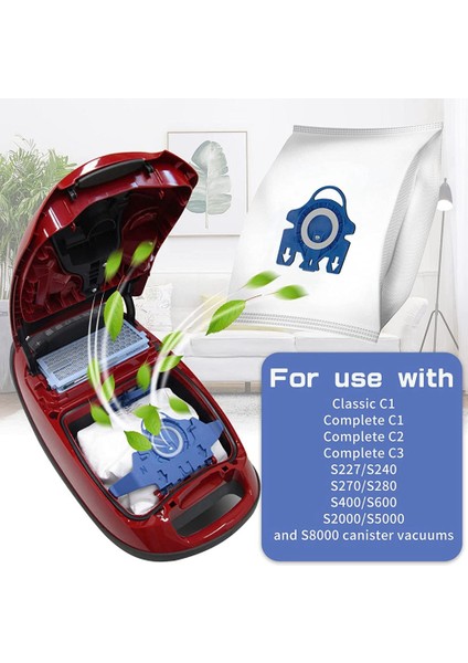 Miele Gn Vakum Için 3D Verimli Toz Torbası 9917730 Hyclean Hoover Çanta, 2 Tablet Hava Temizleme ve 2 Tablet Motor Filtresi (Yurt Dışından) modelleri