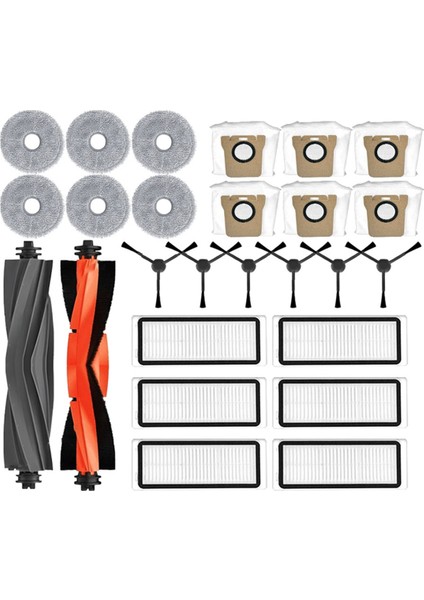 Dreame Bot Için L20 ULTRA/L20 Ultra Yedek Yedek Parça Aksesuarları Rulo Yan Fırça Hepa Filtre Paspas Pedi Toz Torbası (Yurt Dışından)