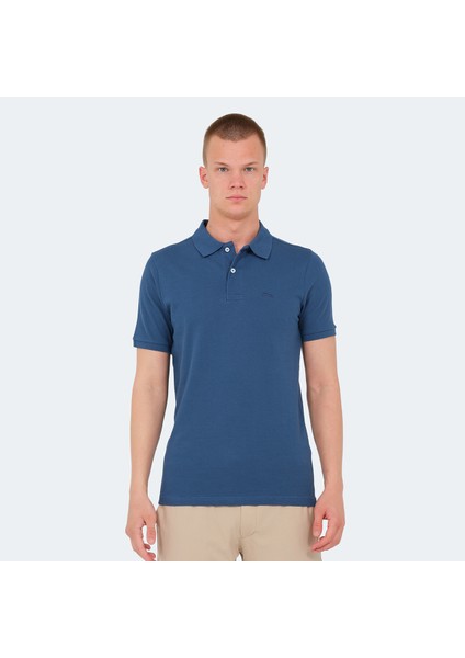 VALE KTN Erkek Tişört Saks Mavi