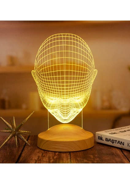 3 Boyutlu Adam LED Lamba