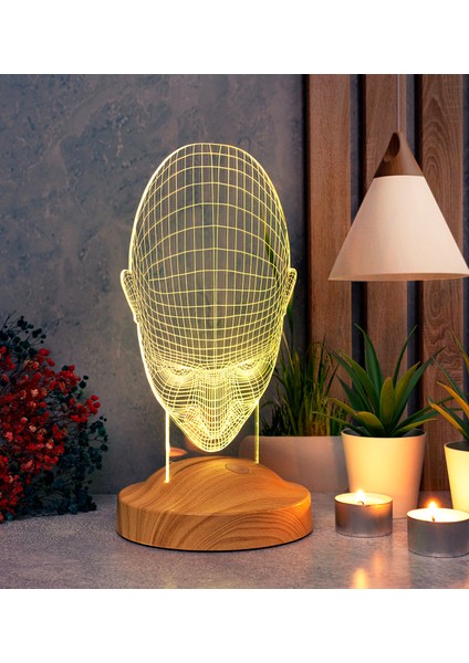 3 Boyutlu Adam LED Lamba
