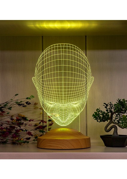 3 Boyutlu Adam LED Lamba