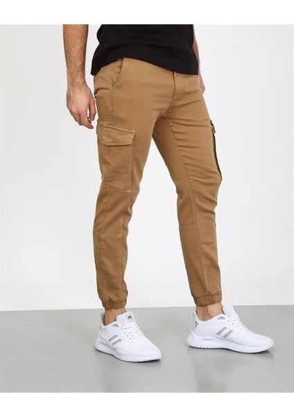 Erkek Pantolon Slim Camel