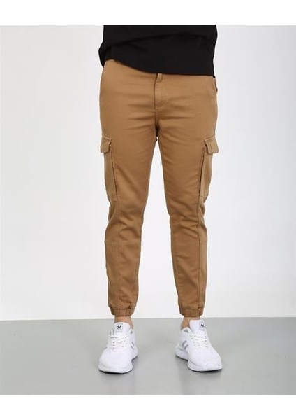 Erkek Pantolon Slim Camel
