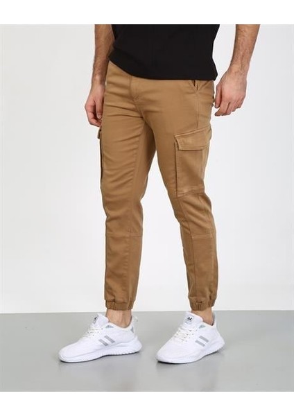 Erkek Pantolon Slim Camel
