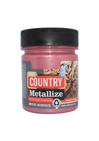 Country Metalize Hobi Boyası 5210 Pembe 120CC