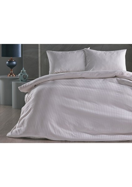 Saten Artline Nevresim Takımı Çift King Size - Beyaz