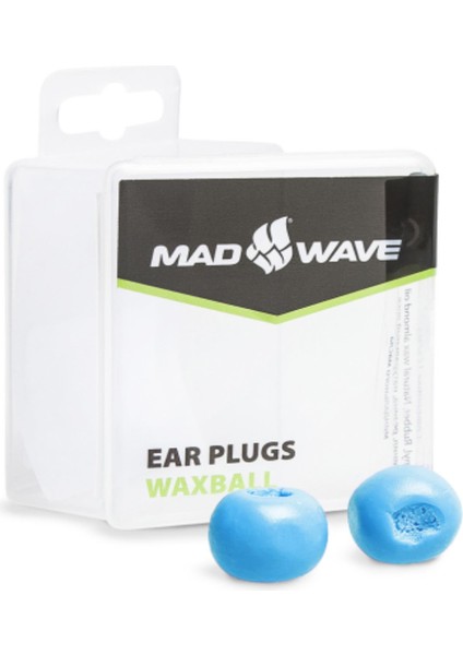 Mad Wave Kulak Tıpası Waxball, One Size, Azure