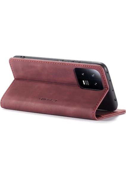 Xiaomi 13 Için Flip Case Folio Kitap Durumda Kart Yuvası Kickstand Manyetik (Yurt Dışından) modelleri