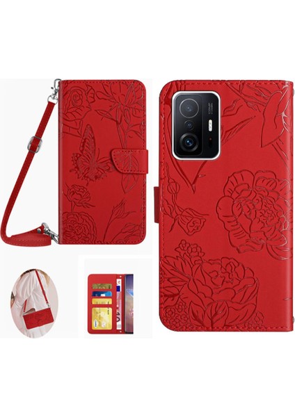 Xiaomi 11T/11T Pro Telefon Kılıfı Deri Cüzdan Kart Sahibi ve (Yurt Dışından)
