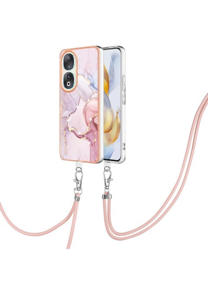 Onur Için Kılıf 90 5g Tampon Crossbody Kordon Askısı Mermer Anti-Scratch (Yurt Dışından)
