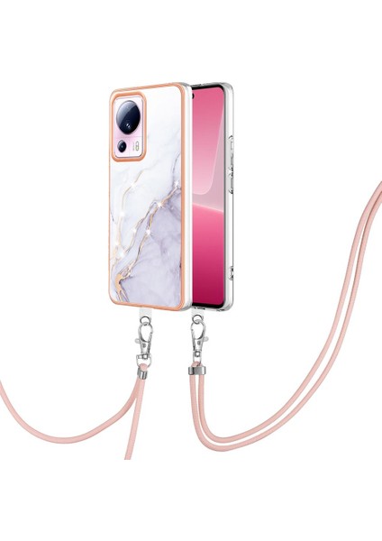 Xiaomi 13 Lite 5g Tampon Mermer Anti-Scratch Yumuşak Crossbody Kayış (Yurt Dışından)