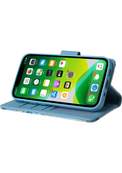 Ile Uyumlu iPhone 13 Premium Mermer Vintage Pu Deri Manyetik Kapatma Kılıfı Kayışlı Kapaklı (Yurt Dışından) fırsatları