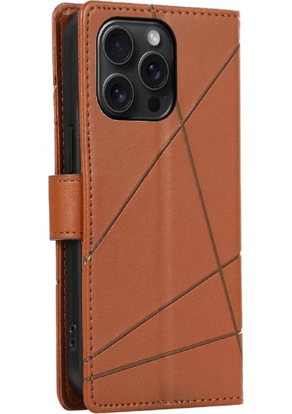 Iphone 15 Için Flip Case Pro Max Şok Emici Darbeye Kickstand Kart (Yurt Dışından)
