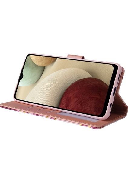 Ile Uyumlu Samsung Galaxy A22 4g Premium Mermer Vintage Pu Deri Manyetik Kapatma Kılıfı Kayışlı Kapaklı (Yurt Dışından) fırsatları