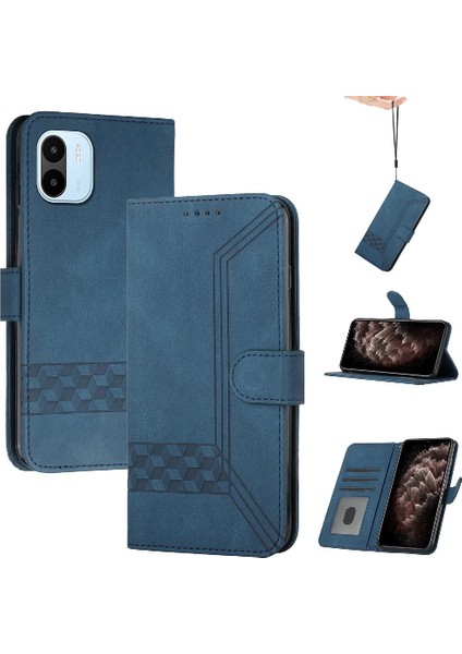 Kullanışlı Stand Özelliği ile Xiaomi Redmi A1 Cüzdan Kılıf Pu Deri Kart Kapağı ile Uyumlu (Yurt Dışından)