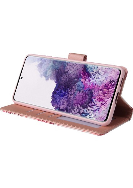 Ile Uyumlu Samsung Galaxy S21 5g Premium Mermer Vintage Pu Deri Manyetik Kapatma Kılıfı Kayışlı Kapaklı (Yurt Dışından) fırsatları