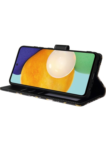 Ile Uyumlu Samsung Galaxy A52S 5g Premium Mermer Vintage Pu Deri Manyetik Kapatma Kılıfı Kayışlı Kapaklı (Yurt Dışından) modelleri