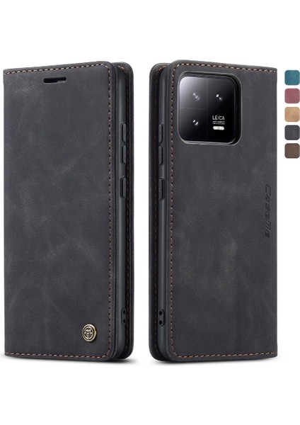 Xiaomi 13 Için Flip Case Folio Kitap Durumda Kart Yuvası Kickstand Manyetik (Yurt Dışından)