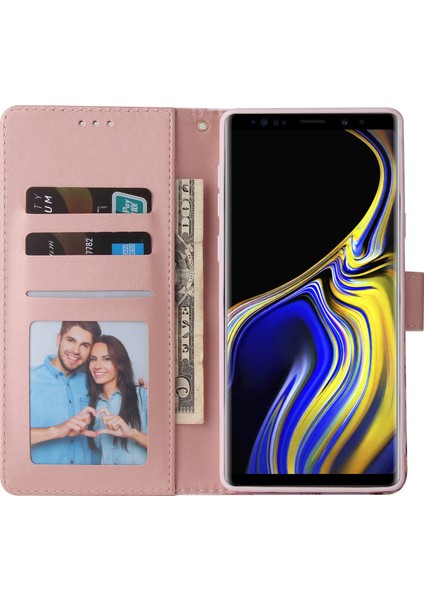 Ile Uyumlu Samsung Galaxy Note 9 Premium Mermer Vintage Pu Deri Manyetik Kapatma Kılıfı Kayışlı Kapaklı (Yurt Dışından) fırsatları