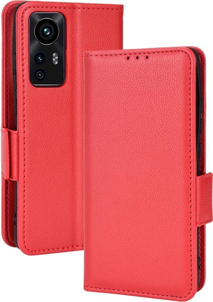 Xiaomi 12 Lite Için Kılıf Yan Toka Cüzdan Kart Yuvaları Tutucu Pu Deri (Yurt Dışından)