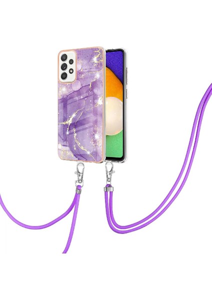 Colorful Shop Samsung Galaxy A52S 5g Tampon Mermer Crossbody Kordon Askısı Yumuşak (Yurt Dışından)