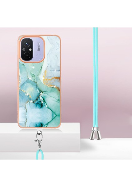 Xiaomi Redmi Için 12C Mermer Tampon Crossbody Kordon Askısı Yumuşak (Yurt Dışından) fırsatları