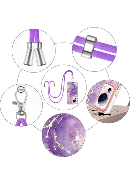 Xiaomi 13 Lite 5g Tampon Mermer Anti-Scratch Yumuşak Crossbody Kayış (Yurt Dışından) indirimleri