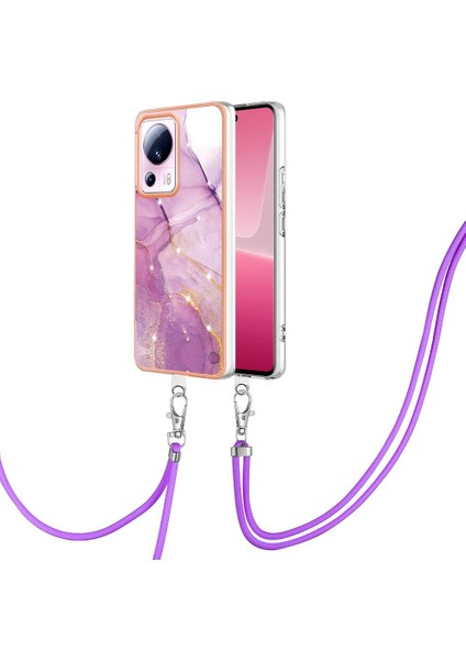 Xiaomi 13 Lite 5g Tampon Mermer Anti-Scratch Yumuşak Crossbody Kayış (Yurt Dışından)