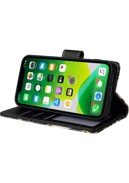 Ile Uyumlu iPhone 13 Premium Mermer Vintage Pu Deri Manyetik Kapatma Kılıfı Kayışlı Kapaklı (Yurt Dışından) fırsatları
