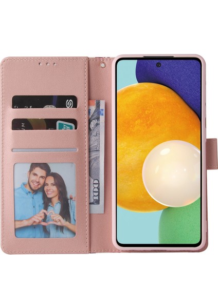 Ile Uyumlu Samsung Galaxy A52S 5g Premium Mermer Vintage Pu Deri Manyetik Kapatma Kılıfı Kayışlı Kapaklı (Yurt Dışından) fırsatları