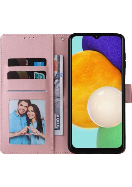 Ile Uyumlu Samsung Galaxy A13 5g Premium Mermer Vintage Pu Deri Manyetik Kapatma Kılıfı Kayışlı Kapaklı (Yurt Dışından) modelleri
