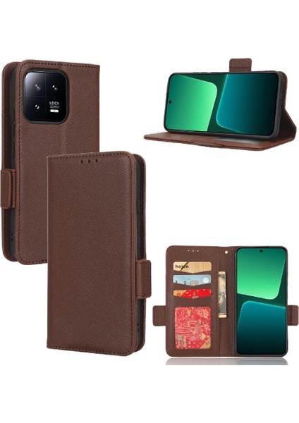 Xiaomi 13 Için Kılıf Cüzdan Yan Toka Kart Yuvaları Tutucu Pu Deri Manyetik (Yurt Dışından) fiyatları