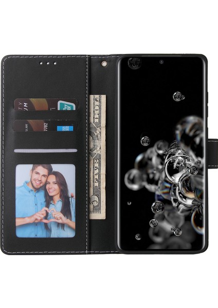 Ile Uyumlu Samsung Galaxy S20 Ultra 5g Premium Mermer Vintage Pu Deri Manyetik Kapatma Kılıfı Kayışlı Kapaklı (Yurt Dışından) fırsatları