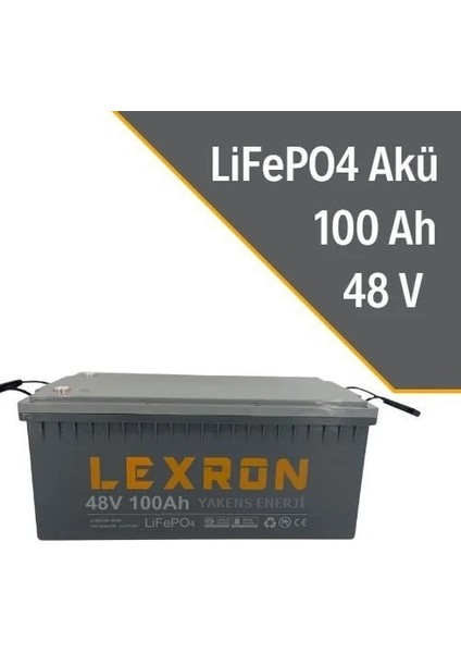 100AH 48V Lifepo4 Pil Lityum Akü Lexron