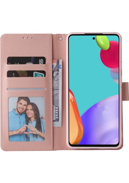 Ile Uyumlu Samsung Galaxy A72 5g/ 4g Premium Mermer Vintage Pu Deri Manyetik Kapatma Kılıfı Kayışlı Kapaklı (Yurt Dışından) fırsatları