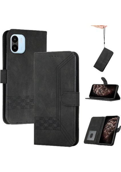 Kullanışlı Stand Özelliği ile Xiaomi Redmi A1 Cüzdan Kılıf Pu Deri Kart Kapağı ile Uyumlu (Yurt Dışından)