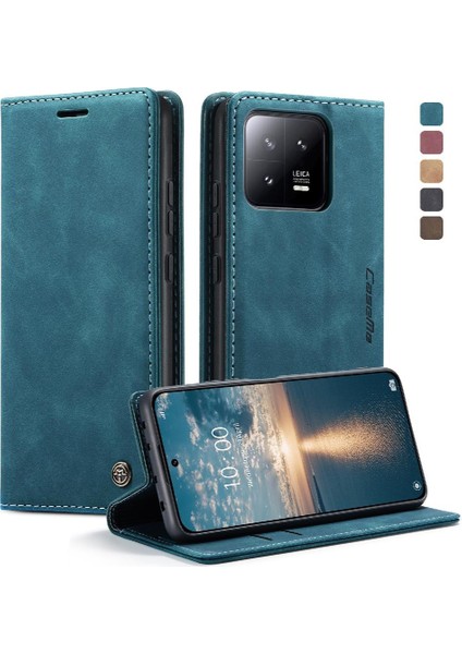 Xiaomi 13 Için Flip Case Folio Kitap Durumda Kart Yuvası Kickstand Manyetik (Yurt Dışından) modelleri