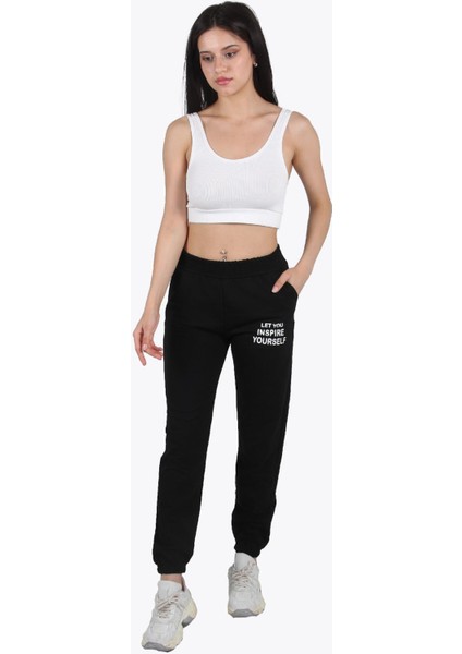 2071 Let You İnspire Yourself Yazılı Eşofman Altı