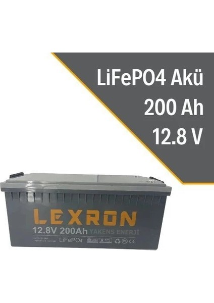 200AH 12.8V Lifepo4 Pil Lityum Akü Lexron