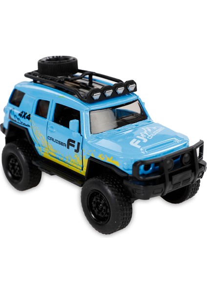 Çek Bırak Metal Off-Road Jeep Araba Mavi